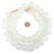 Jumbo Recycled Glass Beads, 21–25mm – African Sea Glass for Wall Hangings, Coffee Table Decor, Shelf Styling, and Home Accents – (Clear) – The Bead Chest